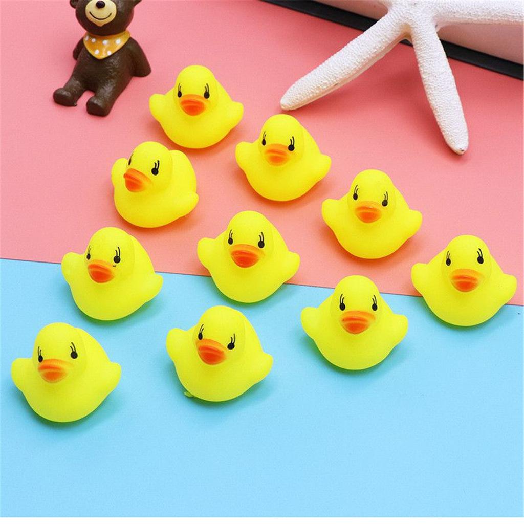 50 Pack  Rubber Ducky Float  Baby Bath Toy Shower Birthday Party Favors Gift