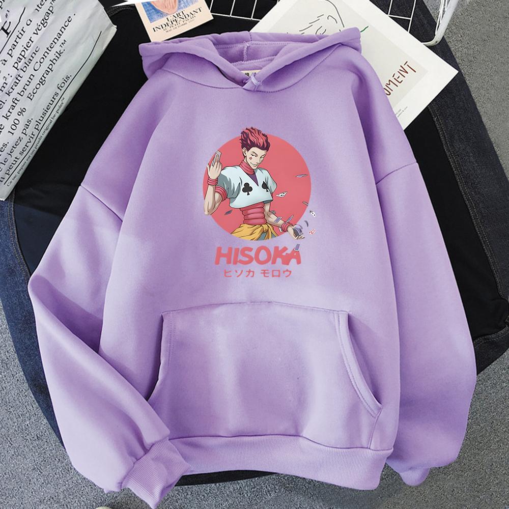 Cute Unisexs Hunterxhunter Hoodies Hunter X Hunter Unisex Women Pullovers Hoodies Sweatshirts Killua Zoldyck Hisoka 90s Anime Hoody