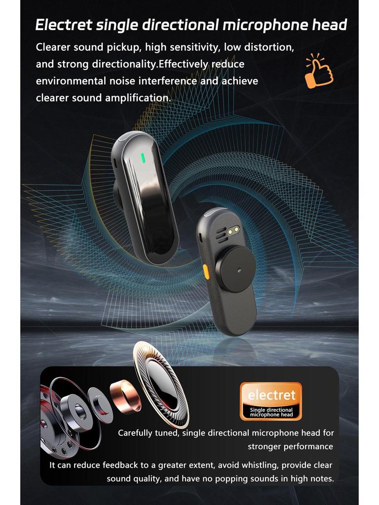 M29 Wireless Portable Lapel Microphone with Charging Case for Live Broadcast and Recording