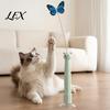Quiet Motor Cat Play Device Electric Butterfly Wand, Rechargeable Interactive Wand Toy, 360 Spinning Self-Play Toy with 2 Modes, Suction Cup