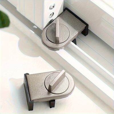 No-Drill Sliding Door Lock, Child Safety Lock for Sliding Windows, High-Rise Anti-Fall Limiter, Anti-Theft Safety Latch