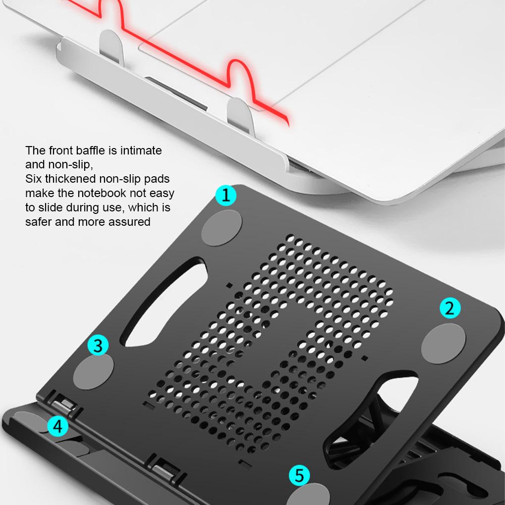 Kunststoff Tablet Handy Halter Ergonomisch Klappbar Halter Wärmeableitung Drehbarer Winkel Verstellbare Halterung 15kg Gewichtslast
