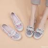 Women's cloth Shoes 2026 Summer New Lazy footwear Casual breathable mom shoes Shallow mouth ethnic style Ladies flats Zapatos