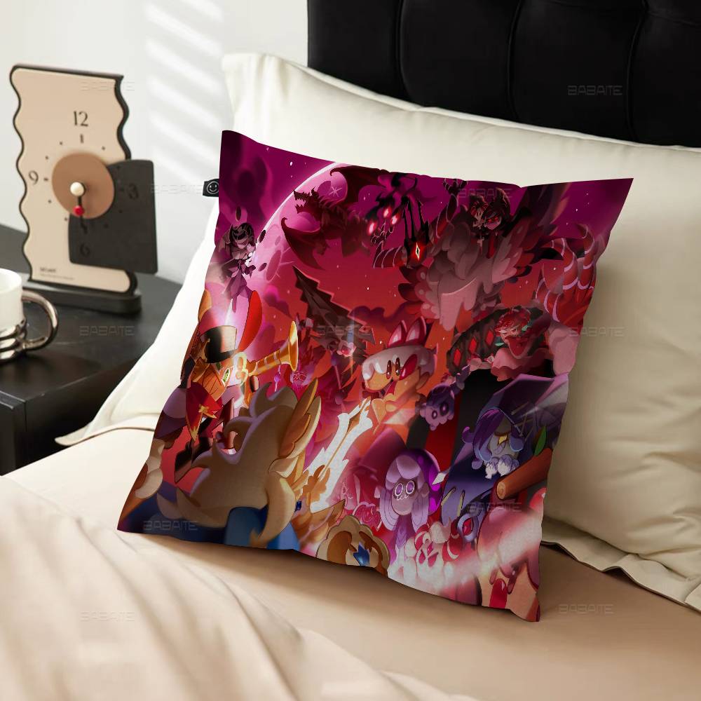 Game C-Cookierun Kingdoms Pillow Cushion Cover Pillowcase Living Room Sofa Home Decor