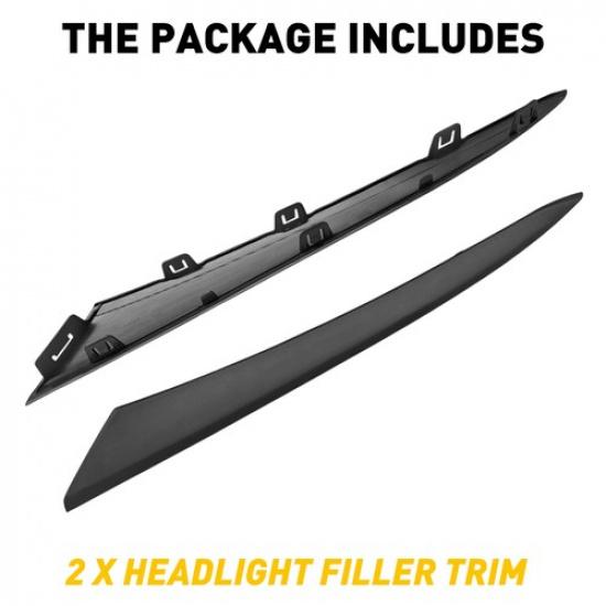 Grille LH+RH Front Headlight Filler Molding For Trim Panel -2024 Honda Civic
