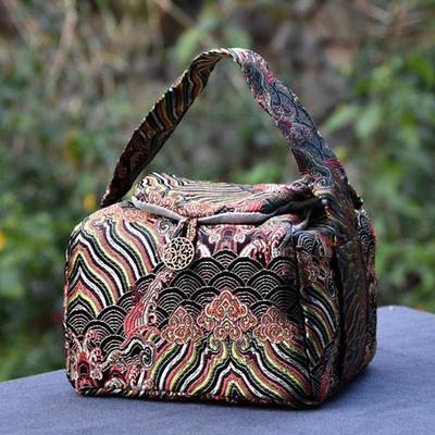 Vintage Teegeschirr Aufbewahrungstasche Teetasse Teekanne Taschen Outdoor Tragbar Teetasse Beutel Chinesischer Stil Reise Teezeremonie Zubehör