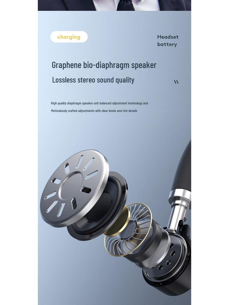 2025 Bluetooth Earphone: Long Battery Life, Wireless Single Ear Hook, HD Call for Drivers