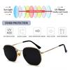 Summer Glasses Eyewear Driving Sun Glasses Sunglasses for Men and Women Polygon Mirrored Lens Small Square Sunglasses