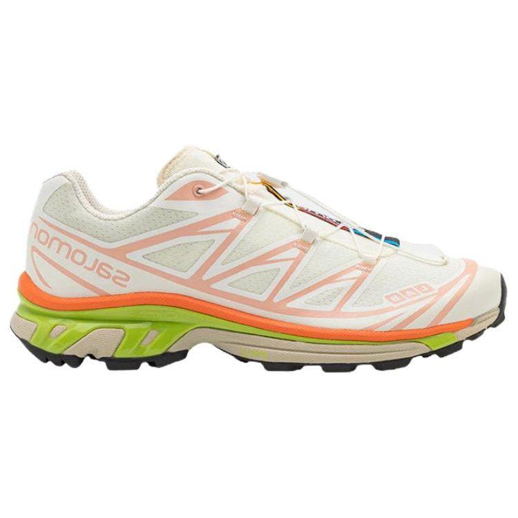 SALOMON XT-6 Mesh Trendy Cool Shock Absorbing Non-Slip Durable Low-Top Casual Shoes Unisex Sneaker Vanilla 471478