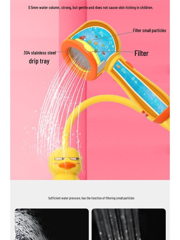 Electric Spraying Yellow Duck Bath Toy for Toddlers and Kids