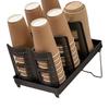 Plastic Disposable Cup Storage Holder Adjustable Space Saving Foldable Paper Cup Holder Portable Mug Display Stand