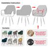 Velvet High Arm Chair Cover Elastic Dining Chair Slipcovers Fabric Washable Office Rocker Chairs Covers Home Decor Seat Cover