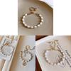 French Vintage Geometric Pearl Bracelet With Gold Plating For Womens Gift