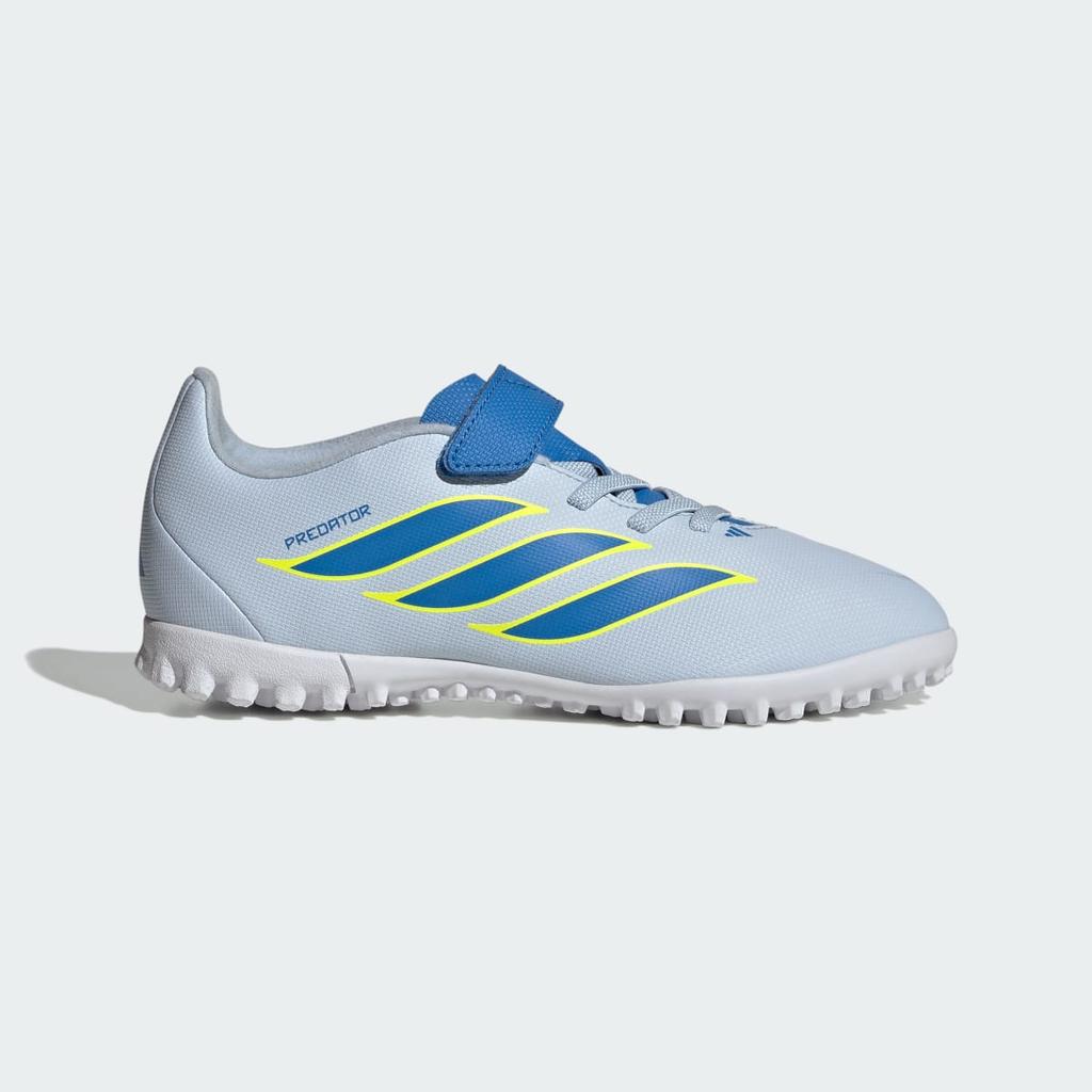 adidas PREDATOR CLUB Hook-and-Loop Turf Football Kids JS0368 Kids' Performance Sports Shoes Crystal Sky / Ray Blue / Team Solar Yellow 2