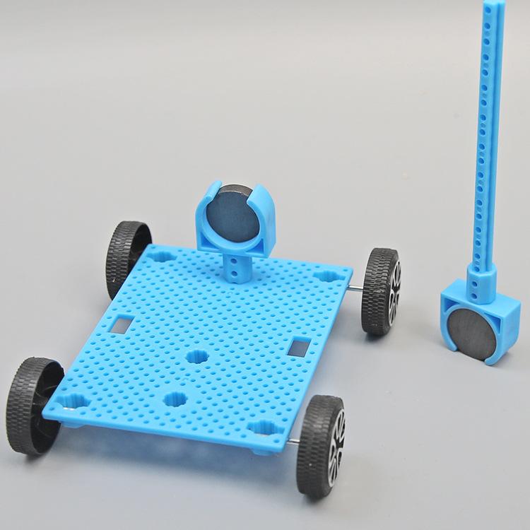 Bilim ve Teknoloji Küçük Üretim Manyetik Araba Kendin Yap Elle Montajlanmış Eğitici Oyuncaklar Malzeme Paketi Genç Öğrenciler Deneysel Öğretim Araçları