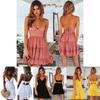Stylish Women Summer Boho Short Mini Dress For Evening Cocktail And Beach Parties