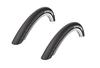Set of 2 SCHWALBE KOJAK 18x1.25 (32-355) Folding Tires (Black) [Parallel Import]
