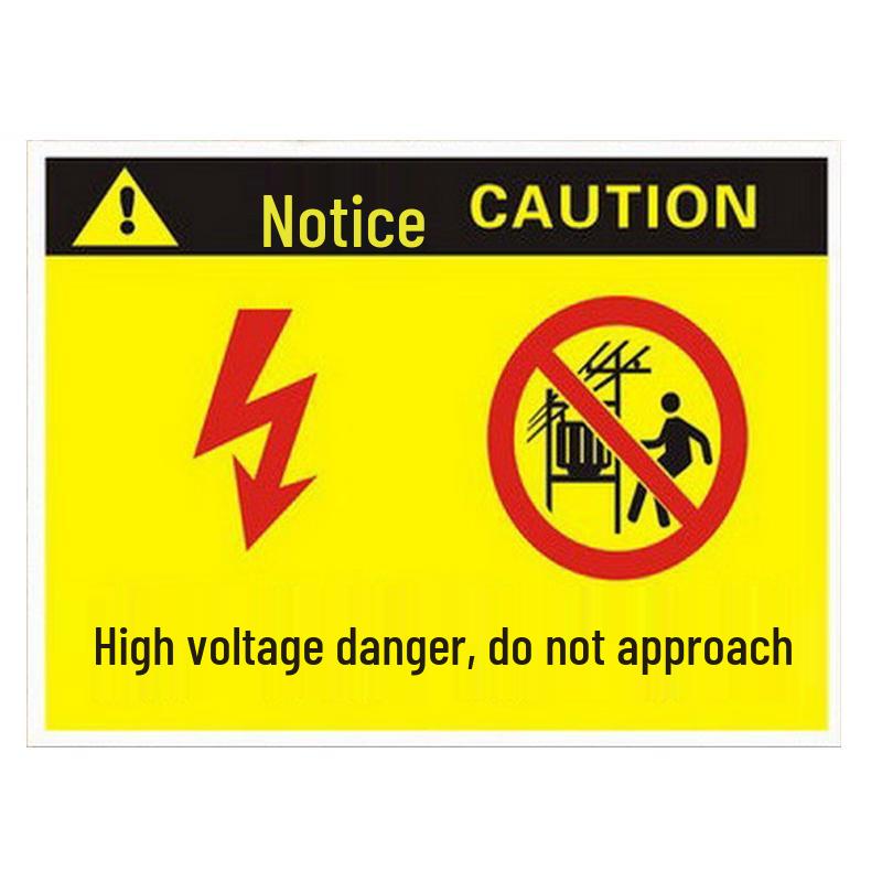 High Voltage Danger Warning Sign 20x30cm