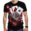 Summer Men's T-Shirt New Cool Poker Graphic T Shirts Casual Fashion Originality Card Pattern Tees 3D Printed Short Sleeve Tops