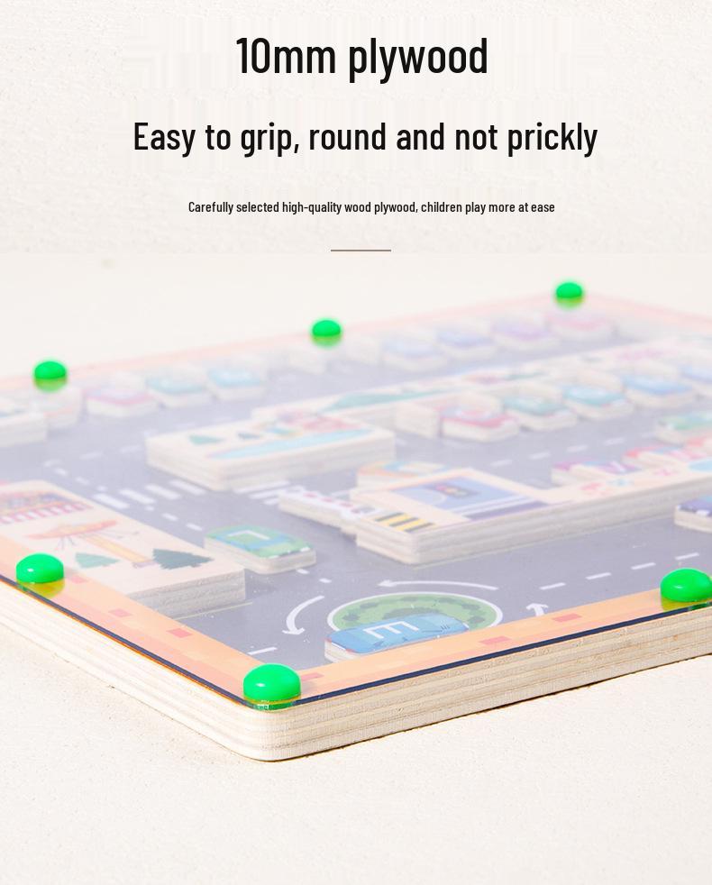 Magnetic Letter Maze: Color Matching & Pen Control Puzzle for Early Education