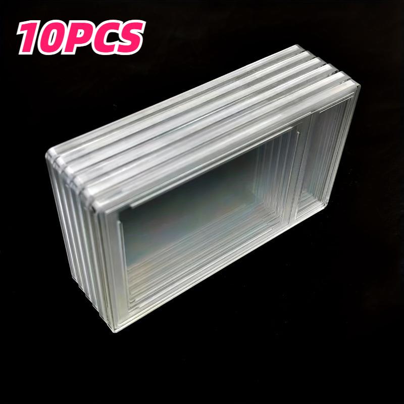 10/20/30pcs 35pt Standard Sport Card Trading Card Protective Boxes Acrylic Transparent Baseball Card Holders with Label Position