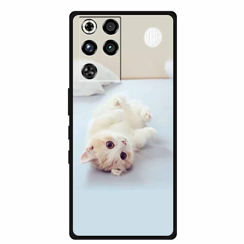 Phone Case For ZTE Nubia RedMagic 11 Pro 5G Back Cover Case Black Silicone TPU Soft Coque For Nubia RedMagic 11Pro Funda Capas