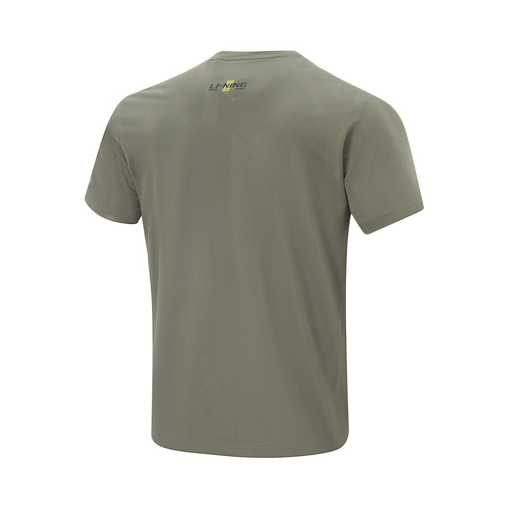 Li-Ning Comfortable Breathable Casual Simple Quick-Dry T-Shirt Men Tops Tea-Green ATSV075-7