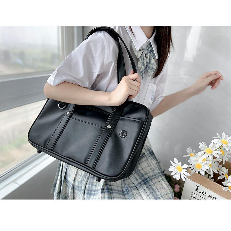 Japanese JK Uniform PU Bag: Student Handbag, Shoulder Bag, Briefcase, Backpack, and Travel Bag
