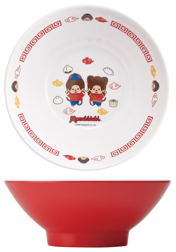 Skater Melamine Ramen Local Chinese Dishwasher Monchhichi Bowl, 1200ml, Style, Safe, Design, MCH8-A