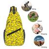 Yellow Duck Pattern Big Chest Bag Men's and Women's Kids Best Gift 2D Flat Cartoon Large Capacity Outdoor Sports Leisure Fashion