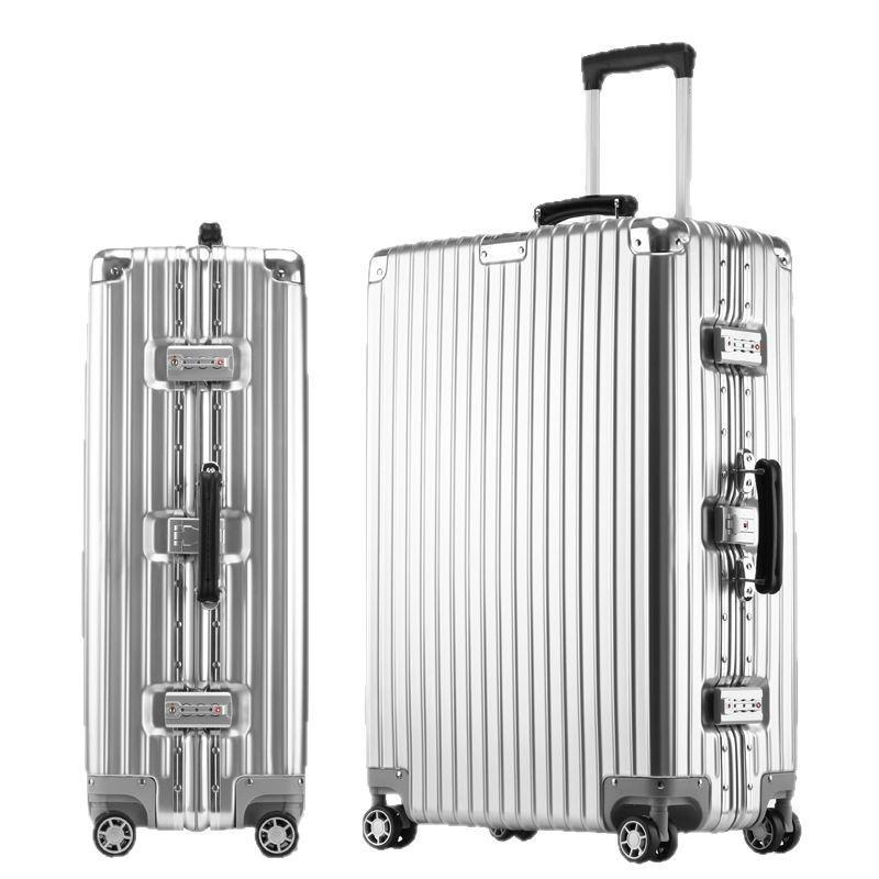 Retro Aluminum Frame Spinner Suitcase - Available in 20/24/26/29 Inches