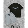 Men's Sports Short-sleeved Suit, Summer Trendy T-shirt and Shorts Suit
