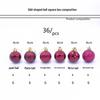 4CM Christmas Irregular Ball Set - 36 Electroplated Ornaments for Tree Decoration