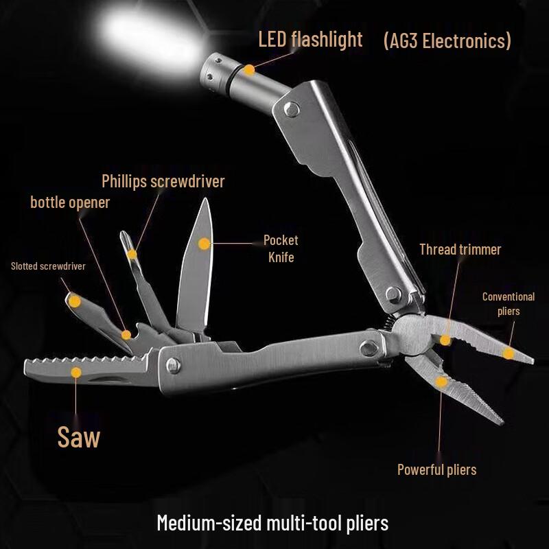 Portable Folding Multi-tool Pliers Set