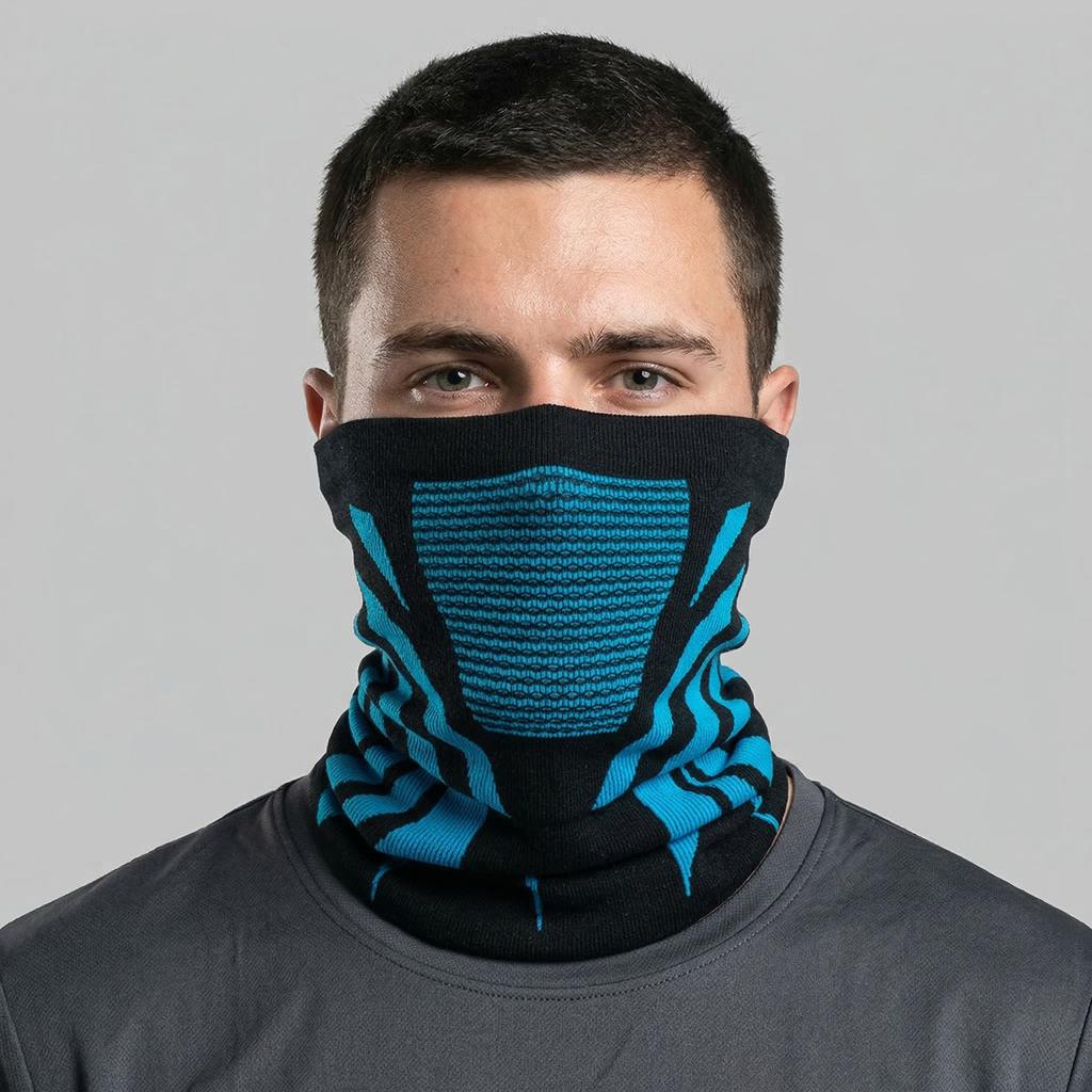 Winter Men Women Warm Skiing Mask Scarf Elastic Breathable Half Face Mask For Cycling Outdoor Sports Running Hiking Fishing
