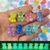 Leuchtende Niedliche Tier-Mini-Ornamente: Schildkröte, Bär, Hase - Handgefertigter leuchtender Schmuck