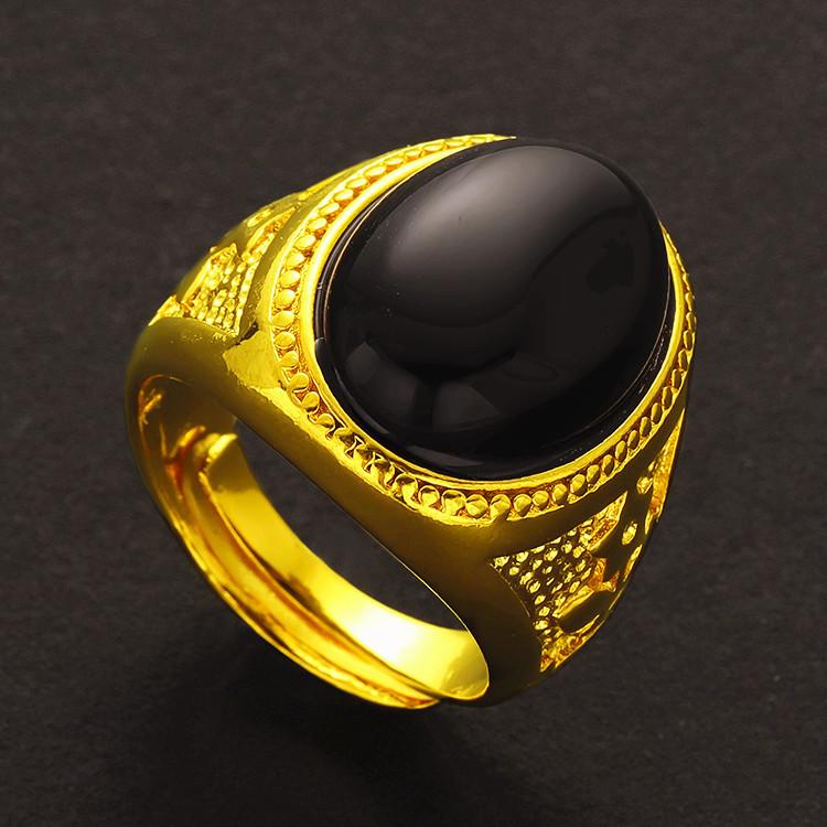 

Кольцо агата роскошных людей, кольца регулируемых людей роскошные чёрный