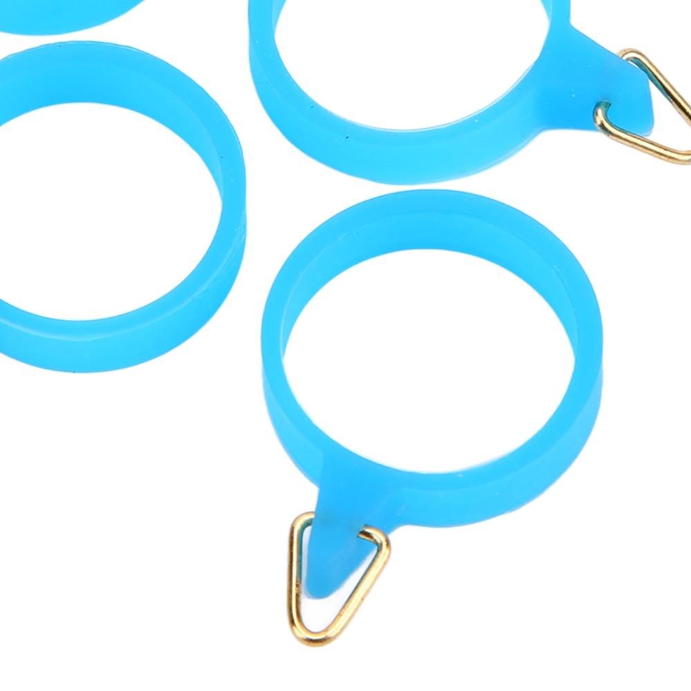 5PCS with Rubber Circle Bait Hook Holder High Elastic Fishing Hook Holder  for Outdoor Fishing