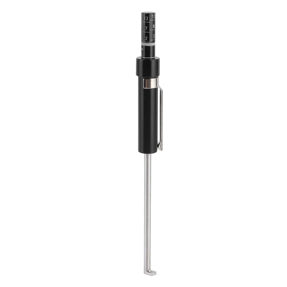 Car Brake Pad Measuring Tool, Stainless Steel Black Measuring Tool Thickness Gauge with Scale for Car, Car, Car, Truck