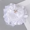 Wedding Rings Holder With Pearls Decors Soft Padding Bride Rings Box For Bridal Essential Ceremony Rings Organizer Case