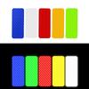 10 piezas/juego de pegatinas reflectantes para parachoques de coche, cinta de advertencia reflectante, pegatinas reflectoras seguras, calcomanías, accesorios de estilo automático