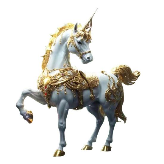 1/2/3/4 Pcs Horse Ornaments For Christmas Tree Metallic Rhinestones Horse