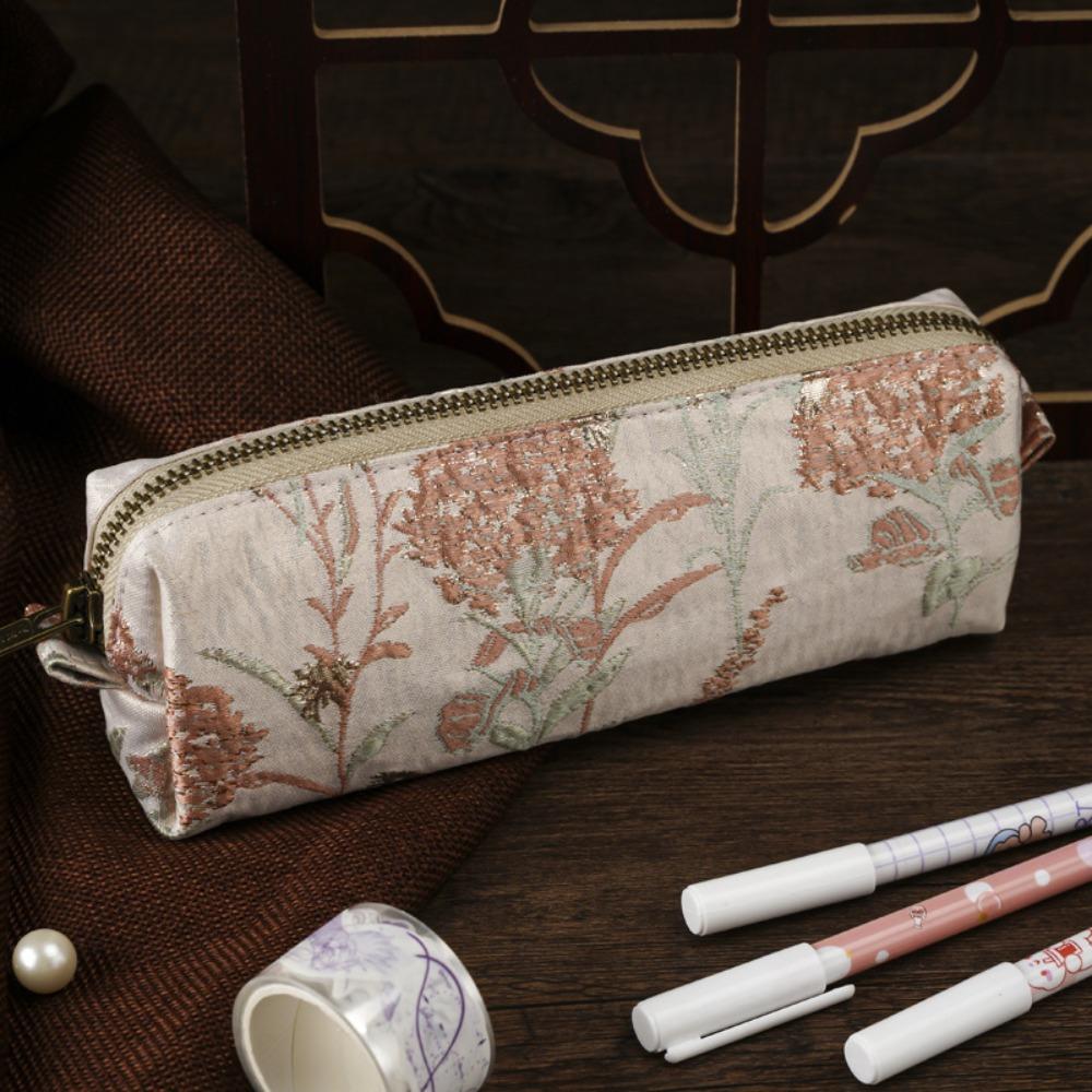 Retro Chinese Style Embroidery Pen Case Pen Pouch Pen Storage Bag  School Office Supply