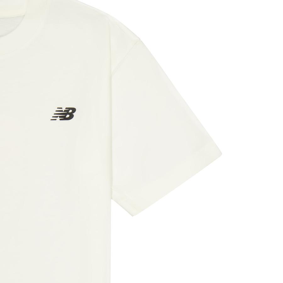 New Balance T Shirt Unisex Sea Salt White MT51865-SST