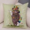 Home Decoration Colorful Cartoon Panda Bear Kids Sofa Car Pillow Cover Cute Animal Cushion Cover funda de almohada
