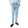 Herren Slim Fit Britische Business Casual Hose - Koreanischer Modestil, Einfarbig, Neapel Gerades Bein.