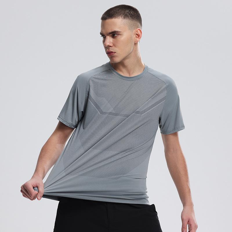 Herren Outdoor Sport Digitaldruck T-Shirt leicht atmungsaktiv feuchtigkeitsabsorbierend Herren Rundhals schnell trocknend Kurzarm