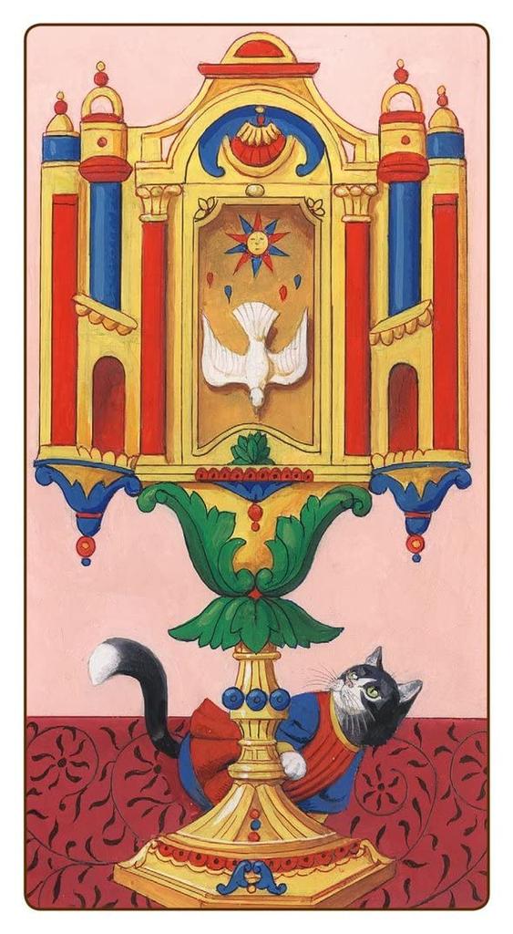 Tarotové karty Kancharo 78 kusů, věštění z tarotu, kočka, základní návod k japonským tarotovým kartám, součástí balení [Marseille Tarot] a (originální produkt)