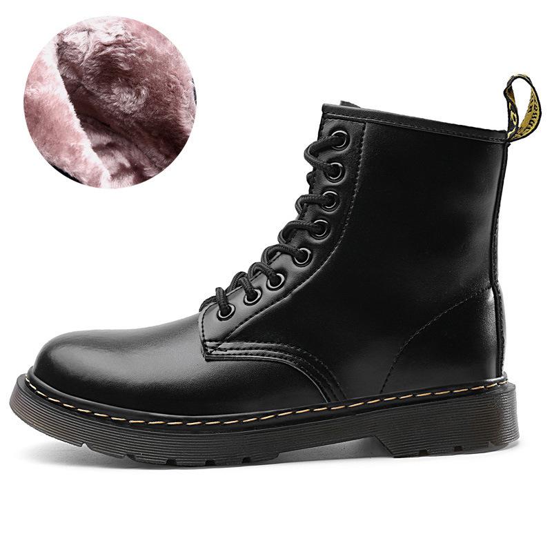 1 Martin Boots Classic Soft Leather British Style Short Boots NAPPA Leather Boots Round Head