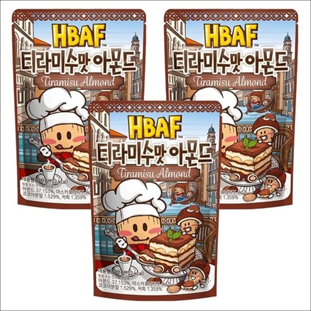 HBAF Tiramisu Almond (Espresso & Mascarpone Cream Flavor) 120g x 1 Pack